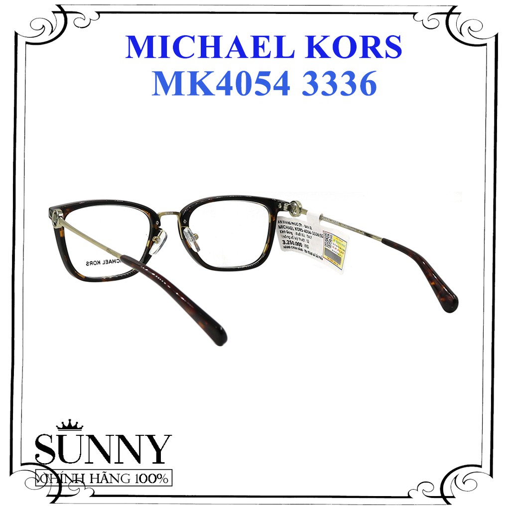 MK4054 - gọng kính thời trang Michael Kors chính hãng, thiết kế dễ đeo bảo vệ mắt