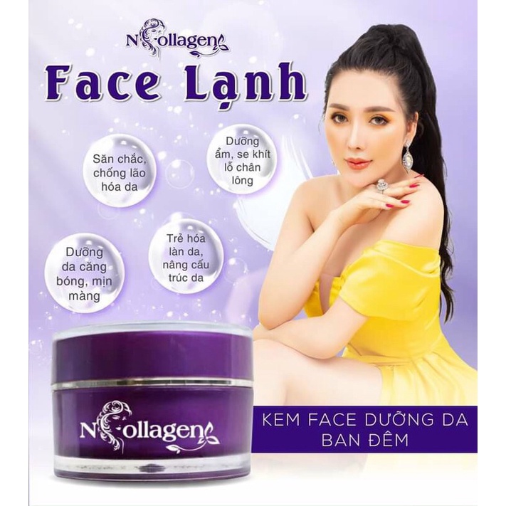 KEM FACE TÍM LẠNH NCOLLAGEN CHÍNH HÃNG