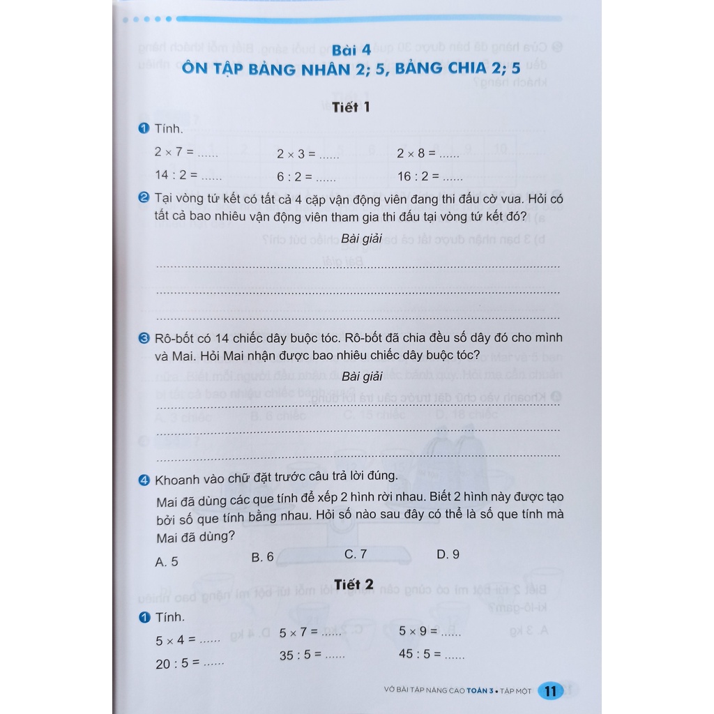 Sách - Vở bài tập nâng cao Toán lớp 3 tập 1 (Kết nối tri thức với cuộc sống)