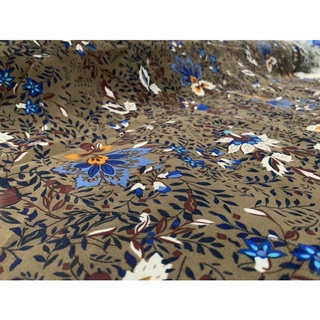 Vải voan hoa