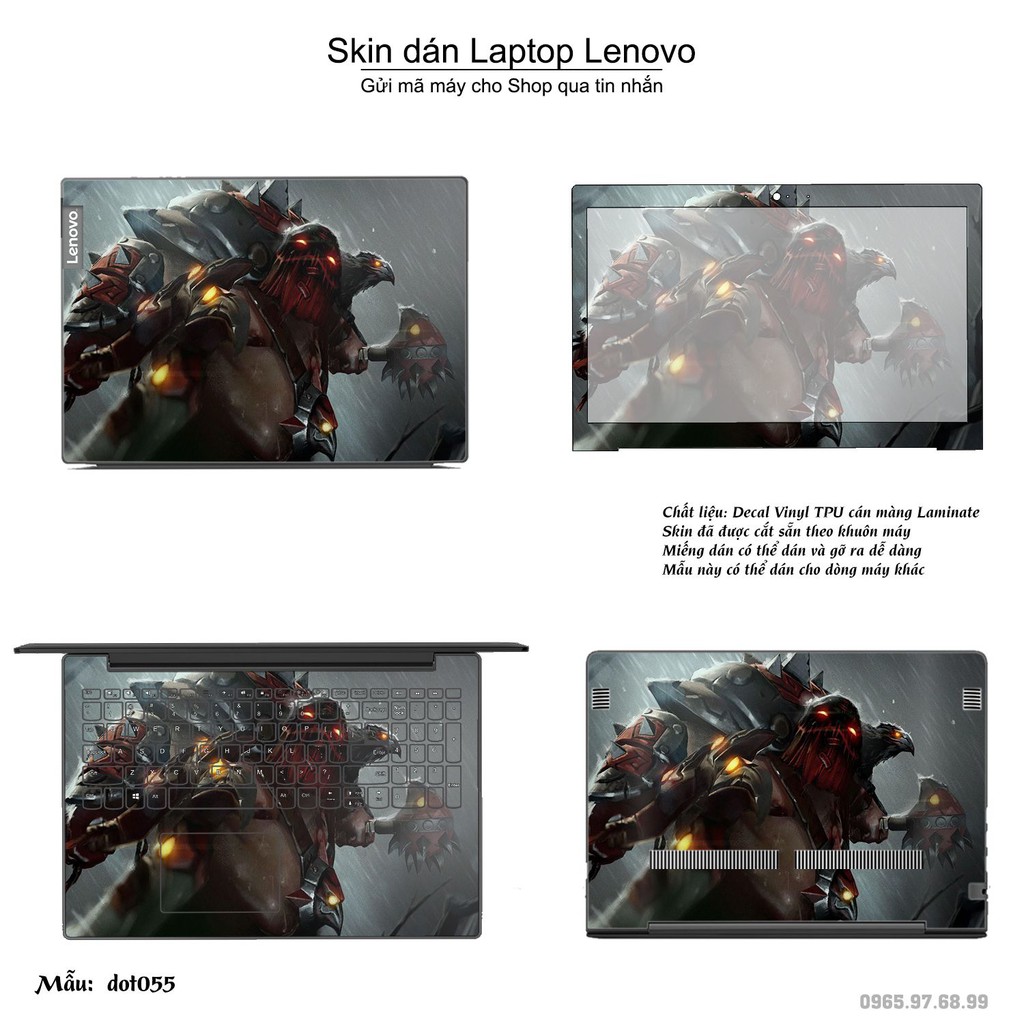 Skin dán Laptop Lenovo in hình Dota 2 nhiều mẫu 9 (inbox mã máy cho Shop)