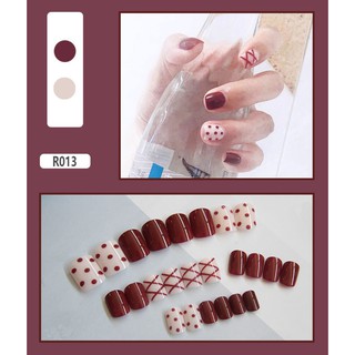 Set 24 móng tay giả [có hộp], bộ 24 móng tay giả