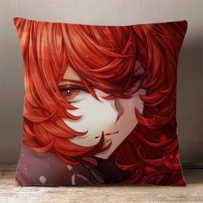 (nhiều mẫu) Gối IN HÌNH Diluc Genshin Impact game chibi gồm cả vỏ và ruột êm ái chất đẹp