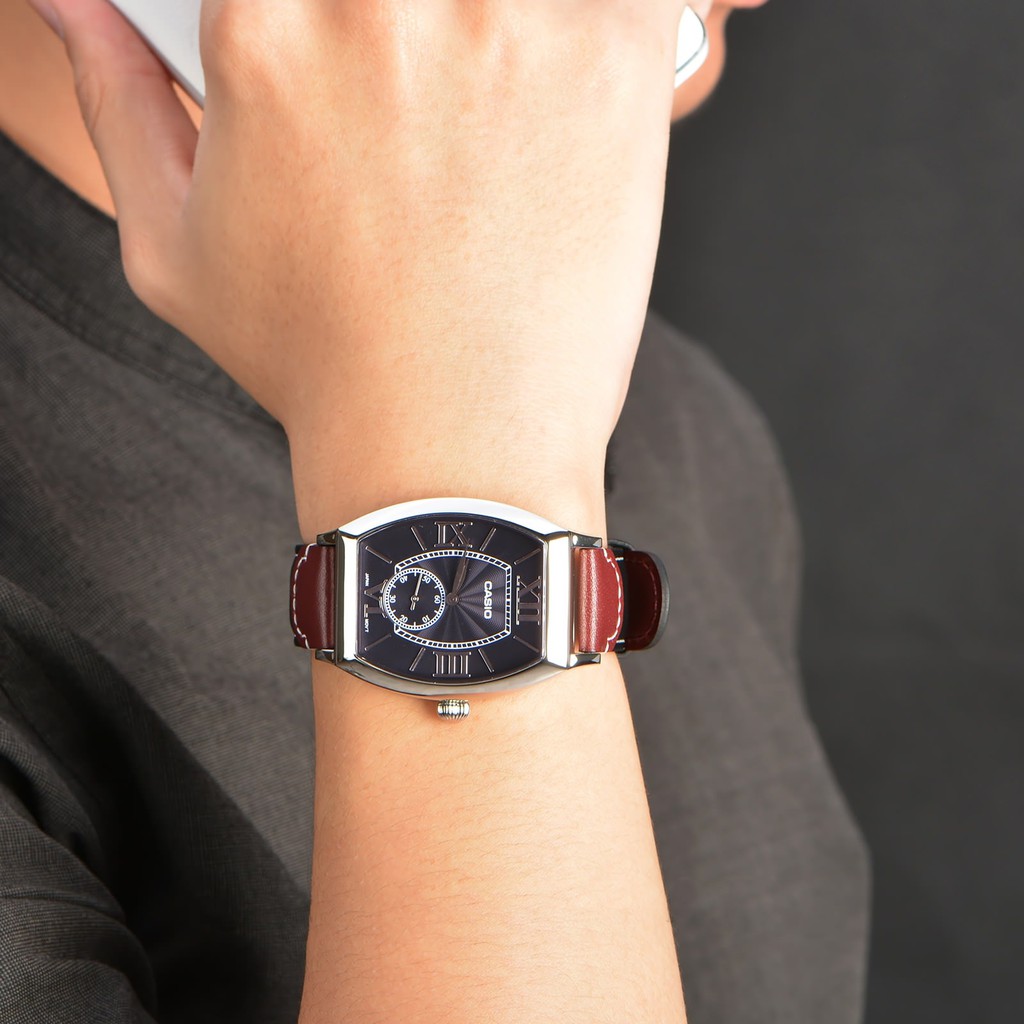 Đồng hồ nam dây da Casio Anh Khuê MTP-E114L-1ADF