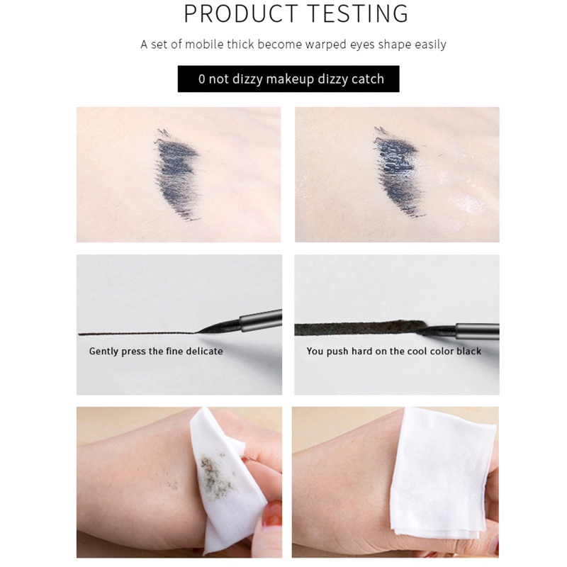 Set Mascara Và Bút Kẻ Mắt Dạng Lỏng Chống Thấm Nước Lâu Trôi Chuốt Dài Và Cong Mi Dành Cho Nữ