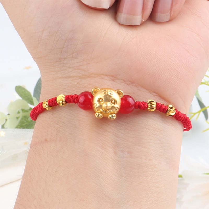 Vòng Tay May Mắn Năm Mới 2022 Mặt Hình Động Vật Phong Cách Trung Hoa Cho Nữ