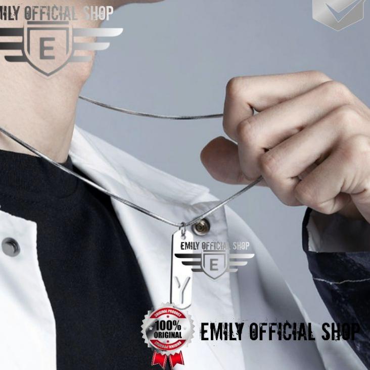 Đã sẵn sàng... Emily Dây Chuyền Mặt Chữ a b c d e f g h i j k l m n o p q r s t u v w y z Bằng Thép Không Gỉ 45-60 cm Cho Nam Và Nữ Chiều Dài