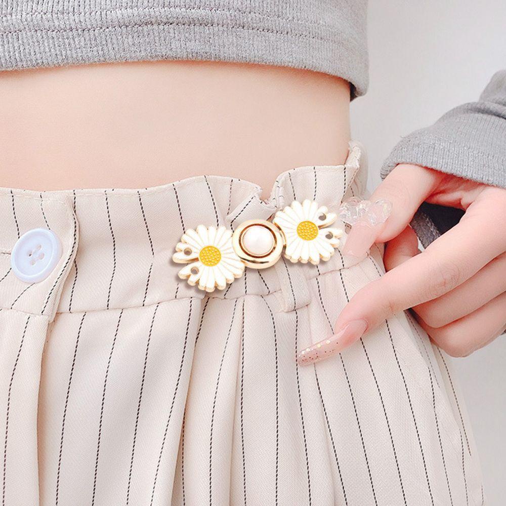 Trâm Cài Áo Hình Hoa Cúc Bằng Kim Loại Thanh Lịch Thời Trang Cho Nữ BACK2LIFE