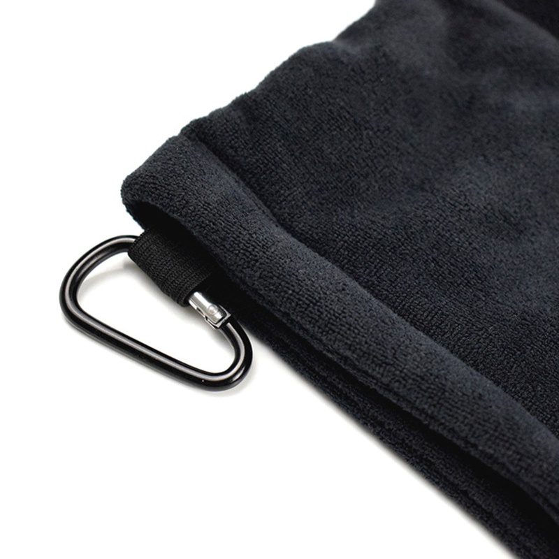 Khăn Lau Gậy Đánh Golf Hình Vuông Bằng Sợi Microfiber Thấm Hút Nước Kèm Móc Treo Tiện Dụng
