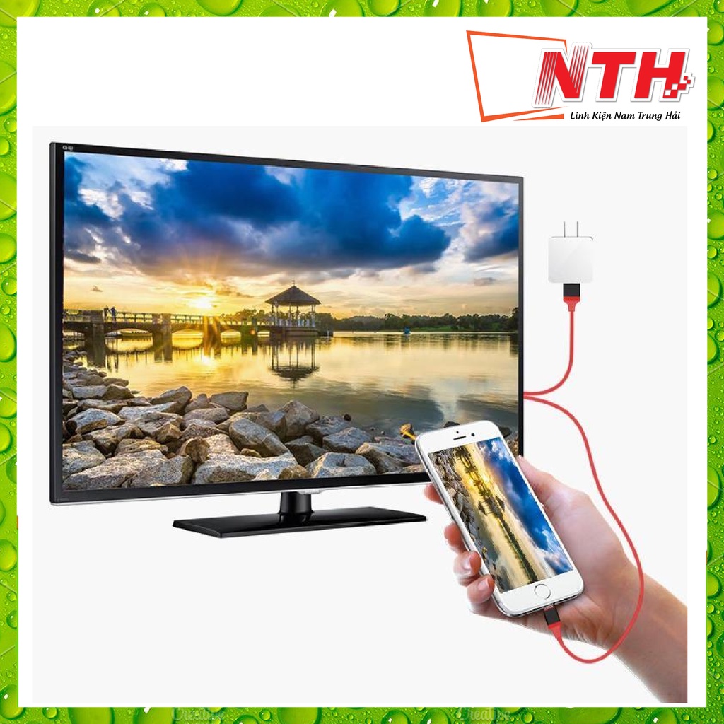Cáp HDMI đa năng cho Android , Type-c ,iphone kết nối âm thanh và hình ảnh lên ti vi dài 1M (MHL IPHONE ĐA NĂNG )