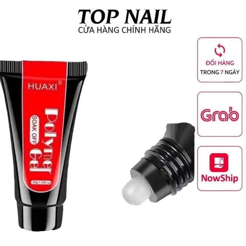 Tuýp gel Gôm đắp móng-úp móng Huaxi 30gr