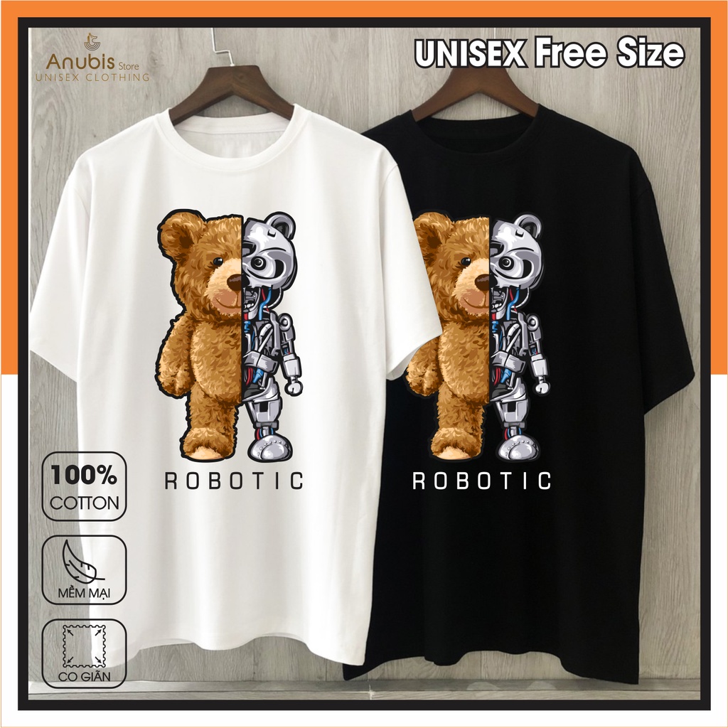 Áo Thun Unisex Gấu Robo (Teddy Robo) Anubis Store