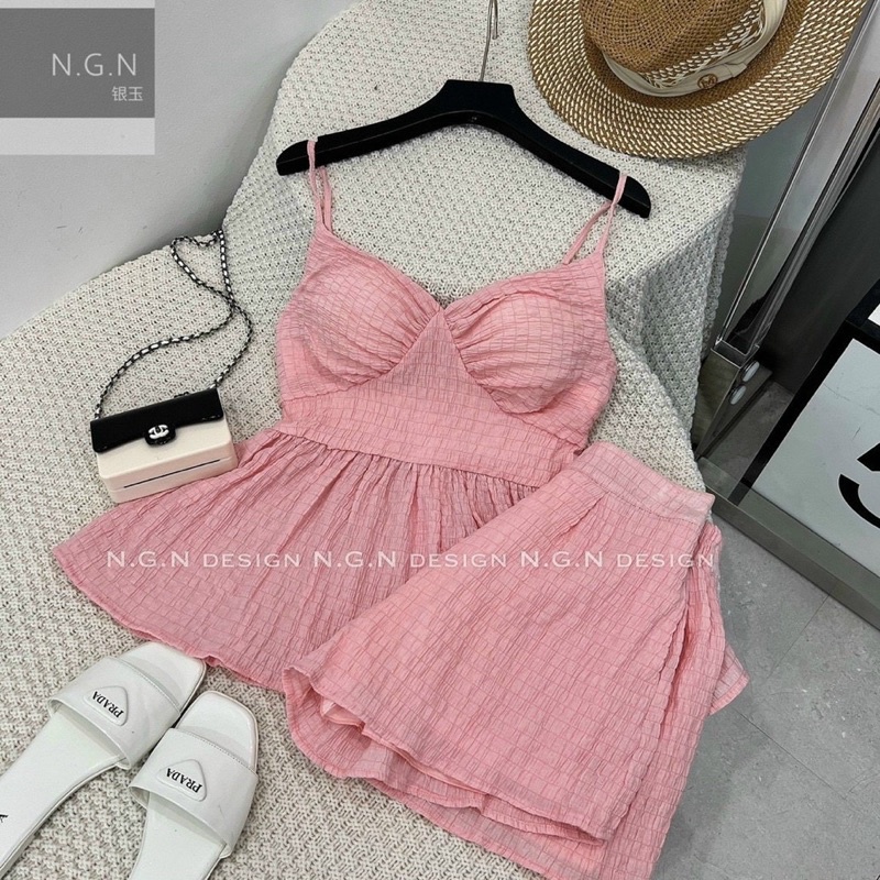 Sét bộ xốp hai dây có mút ngực hàng quảng châu siêu hot na