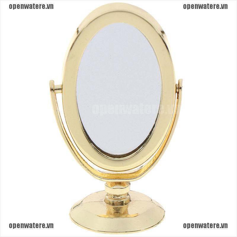 OPENE 1/12 Dollhouse Miniature Metal Mirror furniture Gold/ silver/rose Gold VN