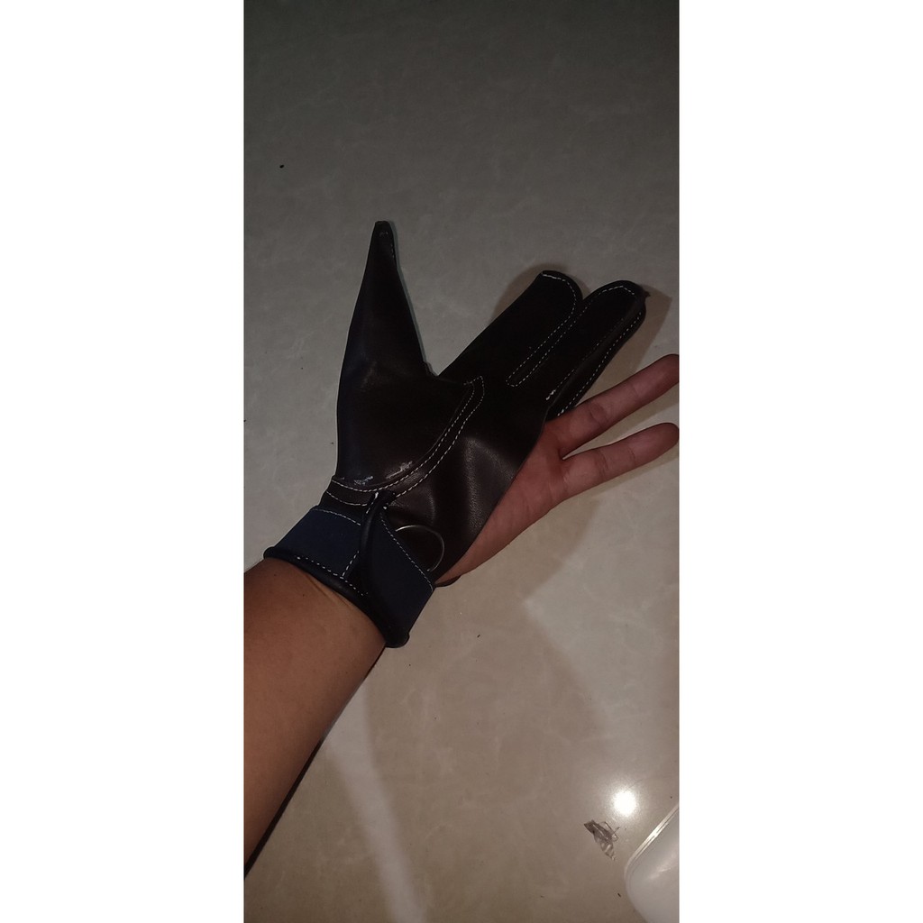 Găng tay 3 ngón cao cấp huấn luyện chim săn mồi chim ưng chim căt và chim săn dòng lượn