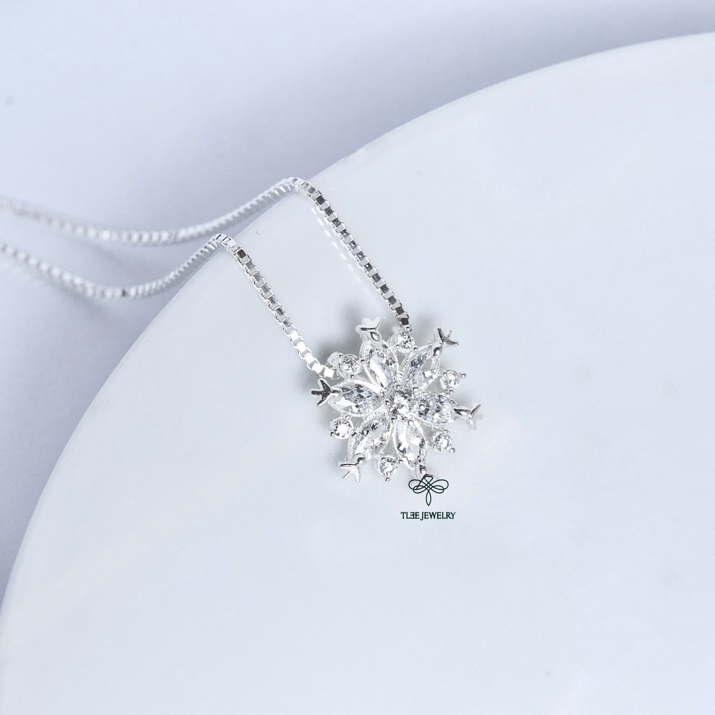 Dây chuyền bạc nữ TLEE Snowfake nữ tính TleeJewelry D0125