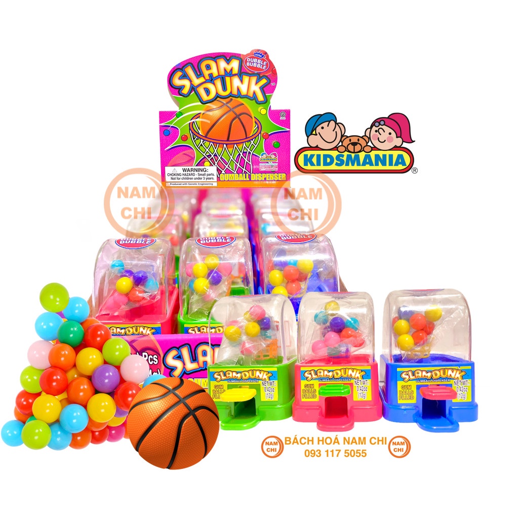 [MÁY BÓNG RỔ] Kẹo Đồ Chơi Bóng Rổ KIDSMANIA SLAM DUNK Dành Cho Các Bé Thích Mê