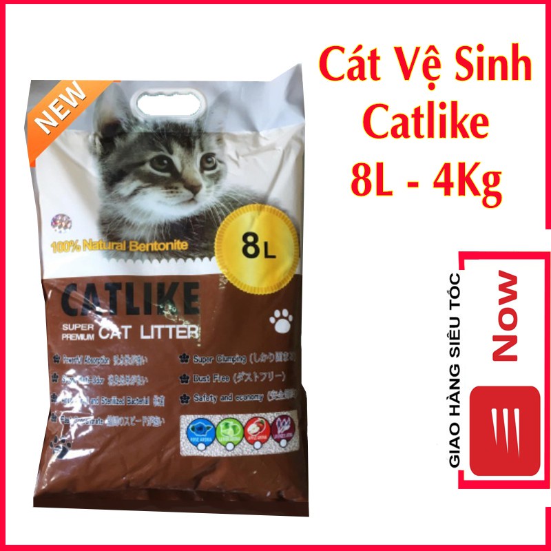 [NOWSHIP] CAT LITTER Cát vệ sinh CATLIKE cho mèo 8 Lit khử khuẩn vón nhanh chắc - Bobo Petshop Phụ