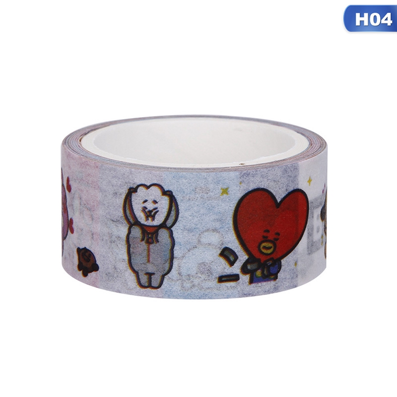 Băng Dính Washi Tape In Họa Tiết Nhóm Nhạc Kpop Bts Twice Wanna One Exo Blackpink Seventeen