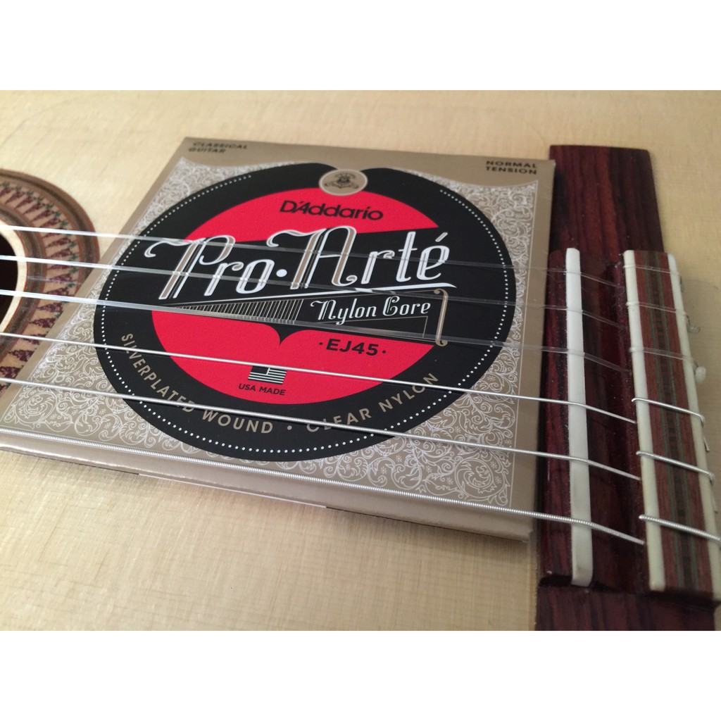 [Chính hãng] D'Addario EJ45 &amp; EJ49 - Dây đàn Guitar Classic Pro-Arte Nylon Classical Guitar Strings, Normal Tension