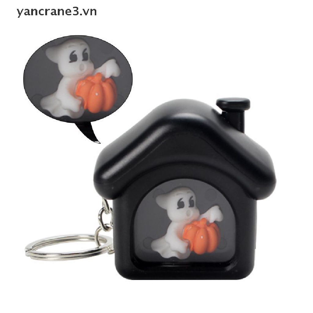 {YAN3} Móc Khóa Phát Sáng Hình Bí Ngô Ma Trang Trí Halloween {yancrane3.vn}