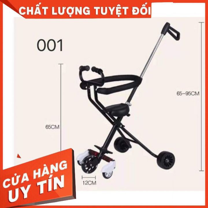 Xe Đẩy 5 Bánh Siêu Thị Cho BÉ LOẠI XỊN Tay Cần Vòm, Bánh Xe Phát Sáng, Có Giỏ Đựng Đồ