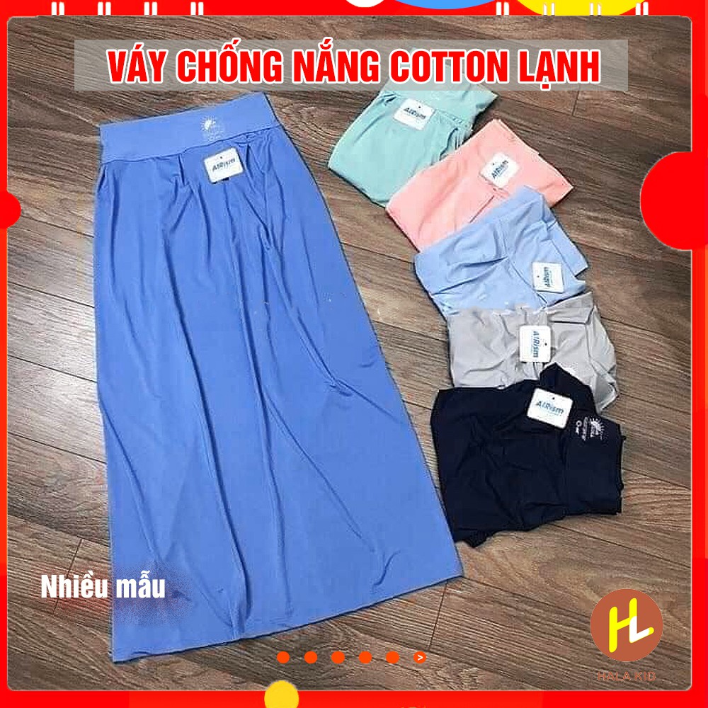Váy quây chống nắng 100% cotton mát lạnh, thông hơi chống nóng