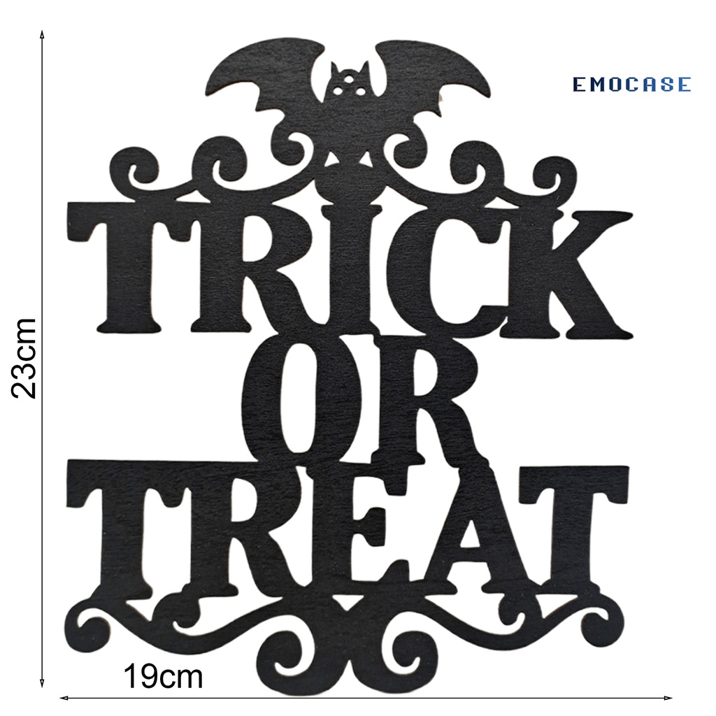 Biển Hiệu Treo Tường Trang Trí In Chữ Welcome / Dơi / Đầu Lâu Nhiều Kiểu Độc Đáo Cho Tiệc Halloween