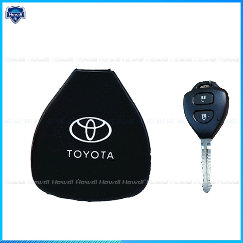 Vỏ Silicone Bọc Chìa Khóa Xe Hơi Toyota Corolla Hilux Vitz Vios Rav4 Aqua Camry Highlander