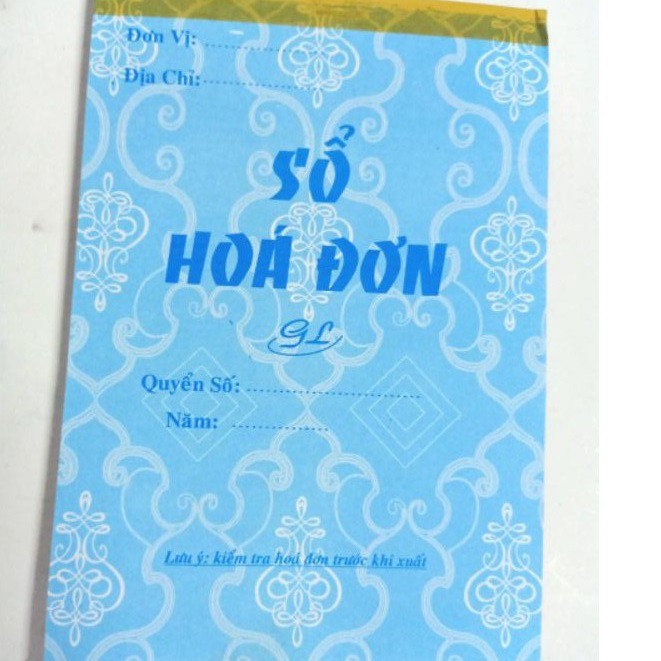 Hóa đơn bán lẻ 1 liên 100 tờ giấy thường có rãnh xé
