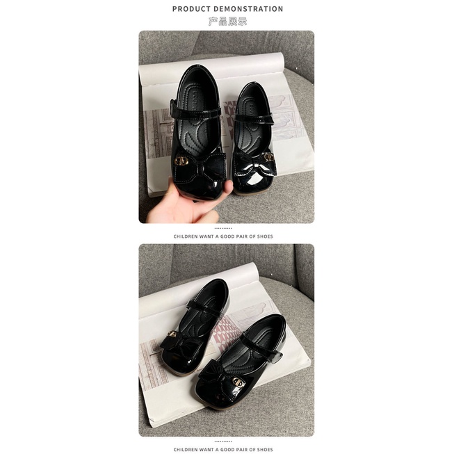 Giày Búp Bê Bằng Da Đế Mềm Màu Đỏ Phong Cách Thời Trang Xuân Thu 2022