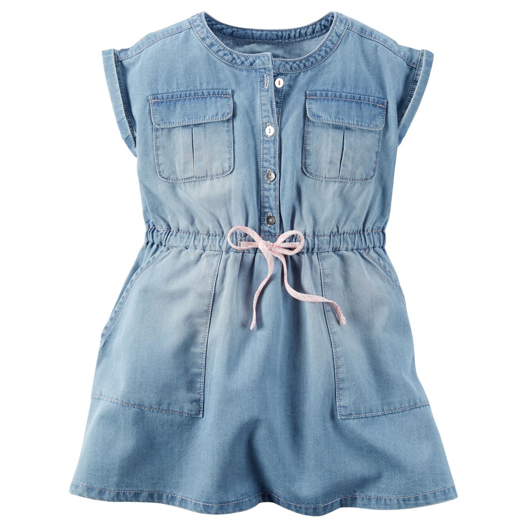 Đầm Jean xanh cá tính (5-7T) Chính Hãng Oshkosh Mỹ
