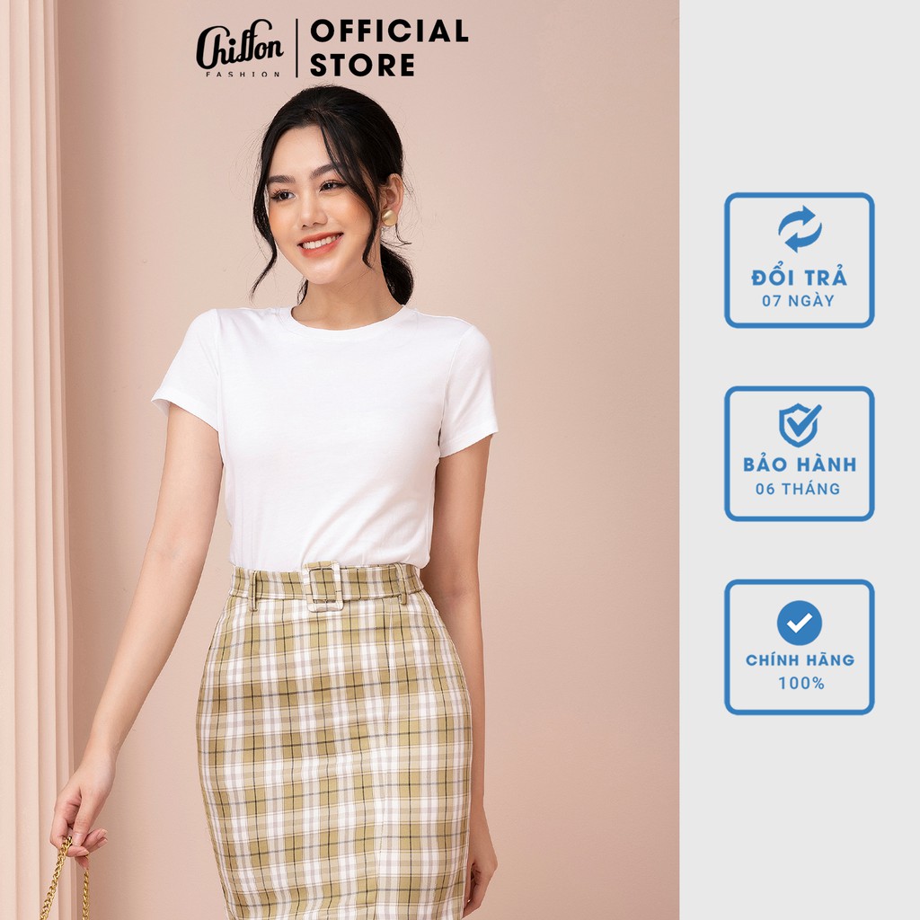 Bán chạy_Áo phông nữ basic cổ tròn chất cotton co dãn 4 chiều. Áo thun nữ