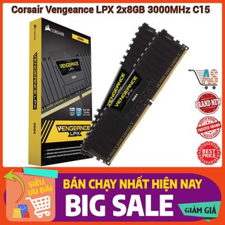 Ram Máy Tính PC Corsair Vengeance LPX 16GB (2x8GB) DDR4 DRAM 3000MHz C15