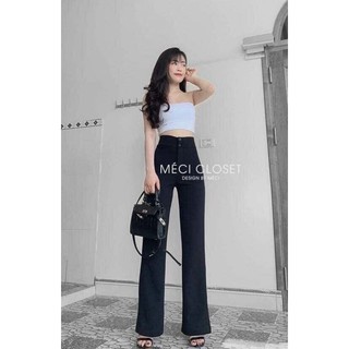 Quần ống loe cạp cao K002 K002