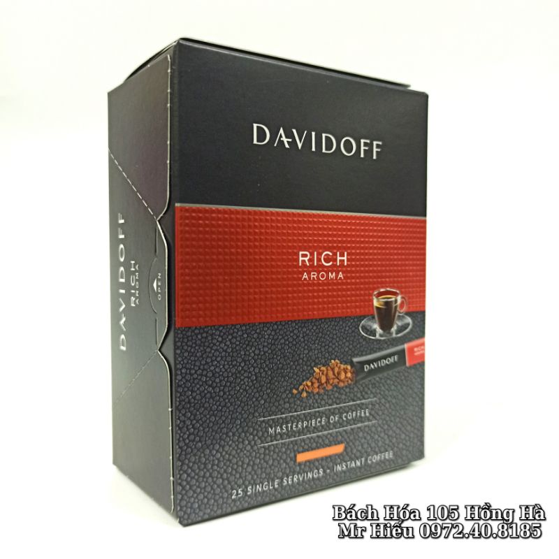 [T7/2023] Cafe Davidoff Rich Aroma hộp 25 gói 1,8gram