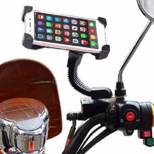 Giá đỡ điện thoại xe máy - lắp gương | BigBuy360 - bigbuy360.vn
