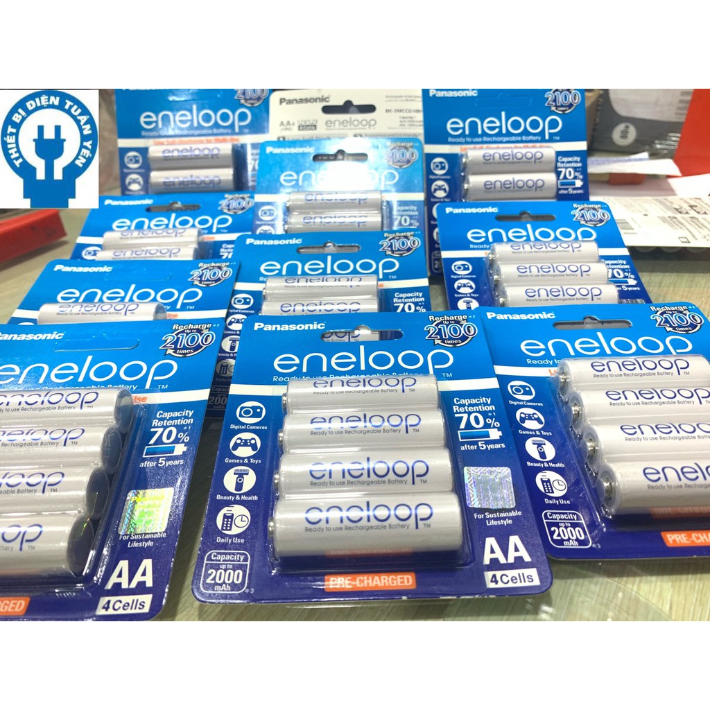 PIN ENELOOP AA 1900 MAH THẾ HỆ THỨ 4 2100 LẦN SẠC