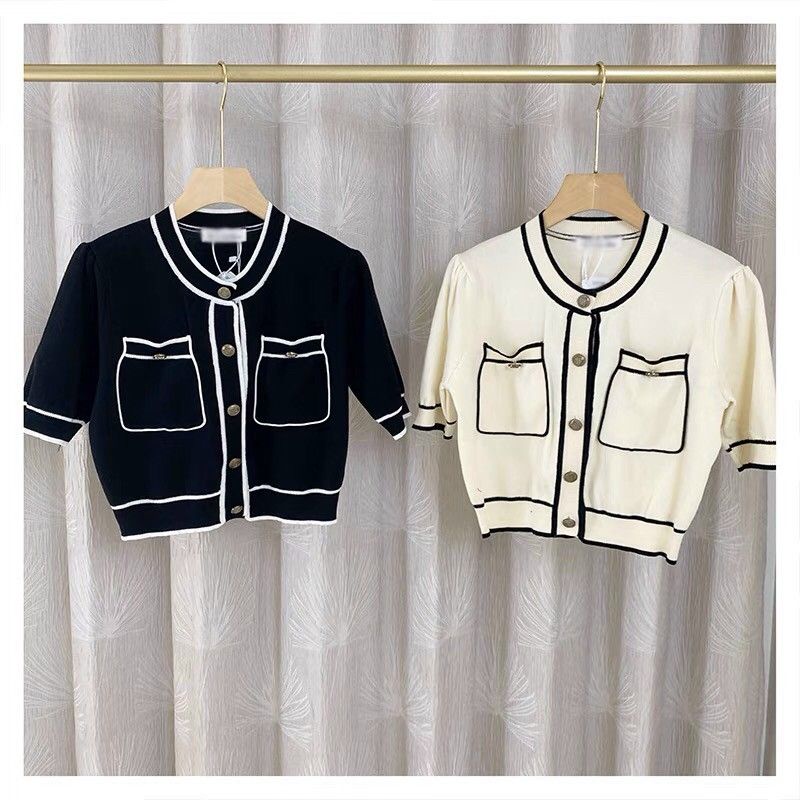 Áo len viền túi ngực hàng QC