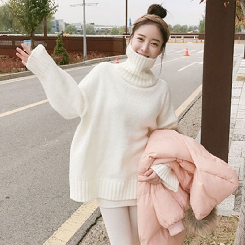 Áo sweater màu trắng đen phong cách retro Hong Kong thời trang cho nữ 2021