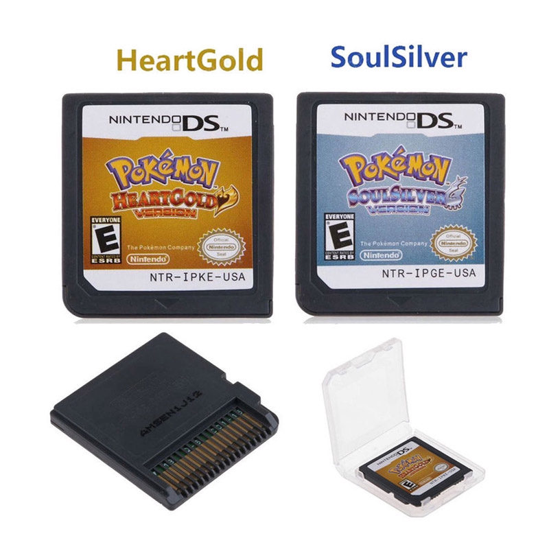 [A] Dành Cho 3DS NDSI NDS NDSL Pokemon HeartGold SoulSilver Game Card Phiên Bản Hoa Kỳ