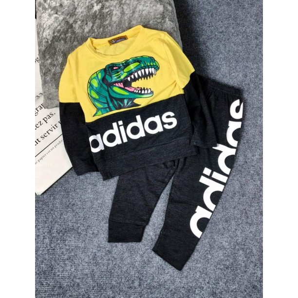 Bộ tay dài quần dài thun cotton 4 chiều cho bé size đại