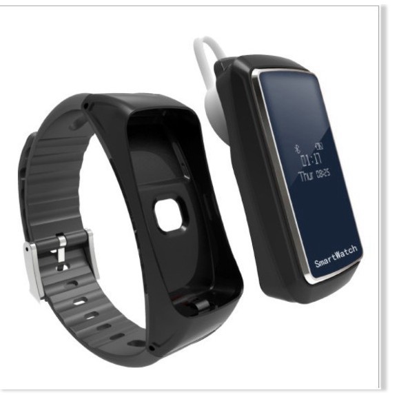 King's Garden - Đồng hồ thông minh B2 kiêm tai nghe bluetooth tặng kèm thiết bị đếm bước chân theo dõi sức khỏe