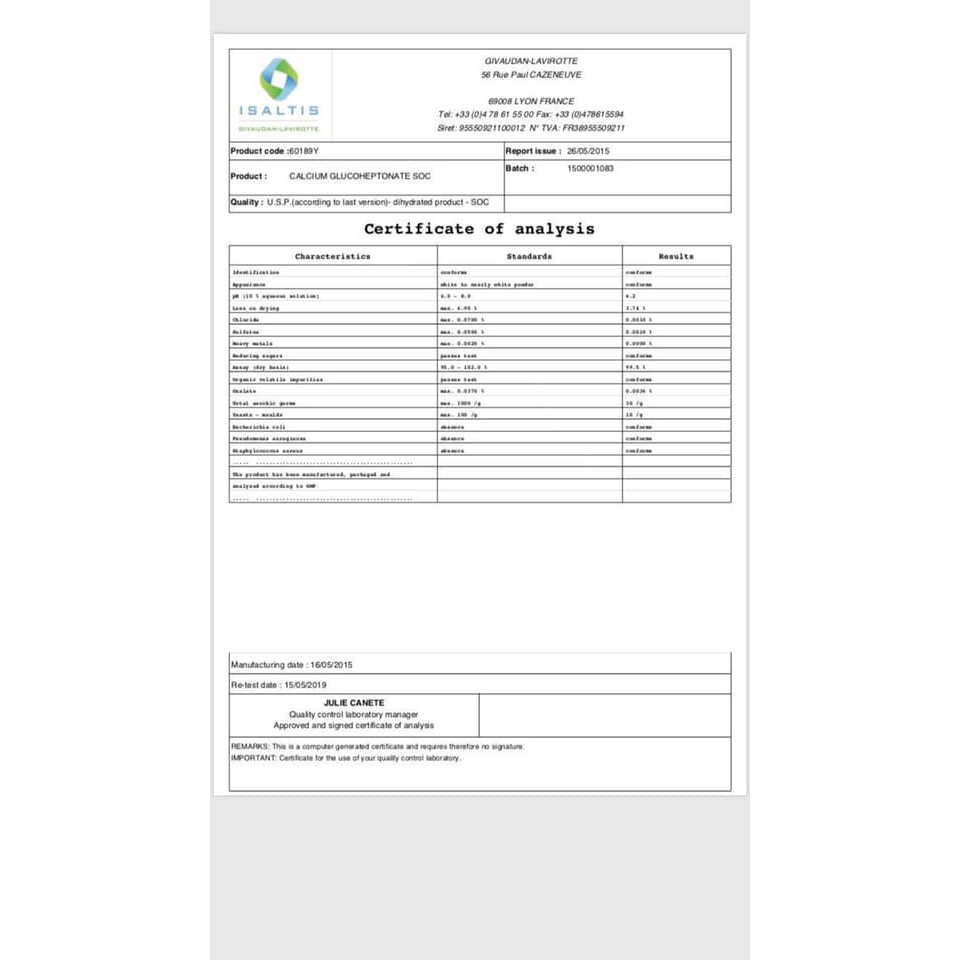 Colocalcium -  Canxi hữu cơ