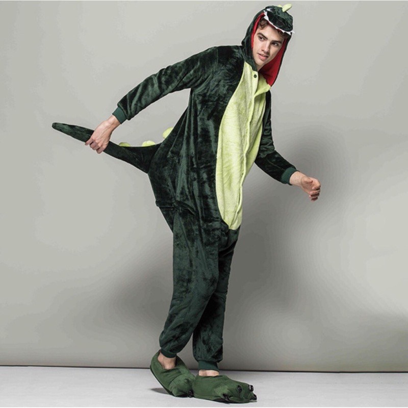 (có sẵn, kèm dép) Combo bộ đồ khủng Long các màu kèm dép