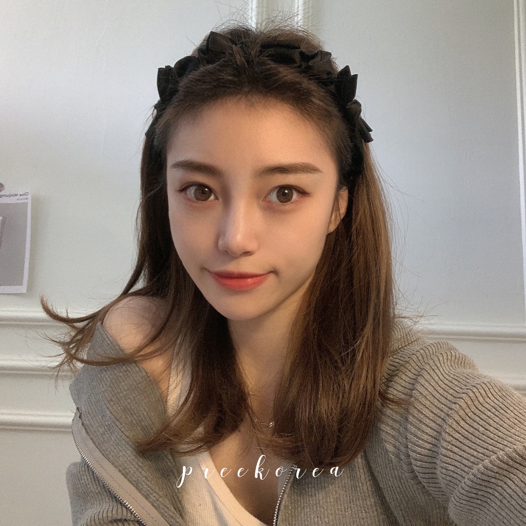 Bờm tóc tiểu thư sang trọng phong cách Hàn Quốc băng đô hình nơ dễ thương cho nữ bản đẹp Aikimo BT3