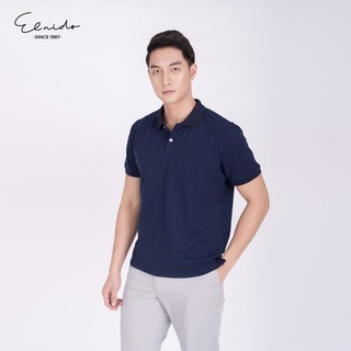 Áo thun polo nam xanh đậm phong cách trẻ trung ELNIDO