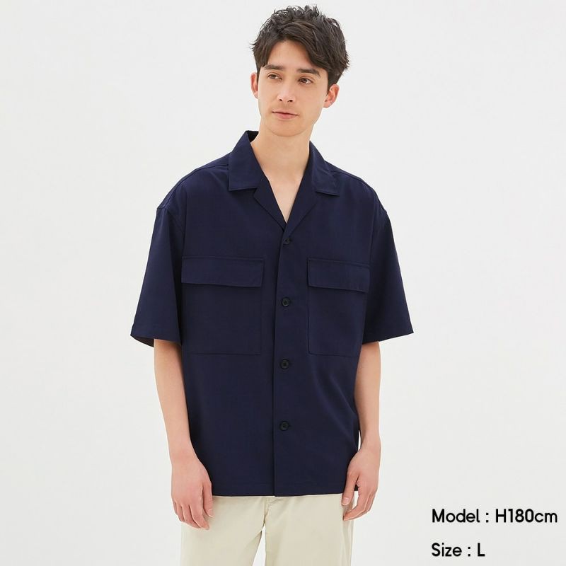 Sơ Mi Nam Cộc Tay Gu Uni Smart Work Easy Iron