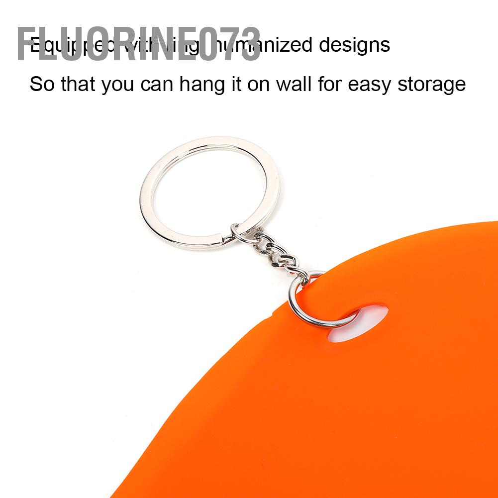 [Hàng Sẵn]  Cửa hàng cắt tóc bằng silicon Cắt Khăn choàng cổ Bọc Màu nhuộm Tấm chắn (Màu cam) 【Fluorine073】