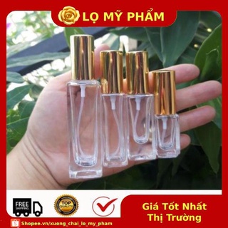Lọ Chiết Nước Hoa ❤ Lọ chiết nước hoa vuông 25ml,20ml,10ml,5ml , xuong chai lo